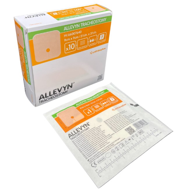 Allevyn tracheostomy 9* 9cm 1szt opatrunek dopasowany do rurki tracheostomijnej - obrazek 2